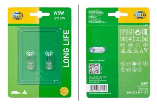 Hella parklight bulb w5w 12v - parklight,