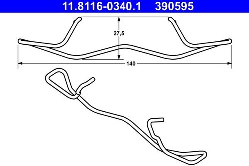 Brake caliper spring for - caliper,
